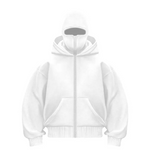 Fleece-lined Double Hood Unique Design Hooded Sweater