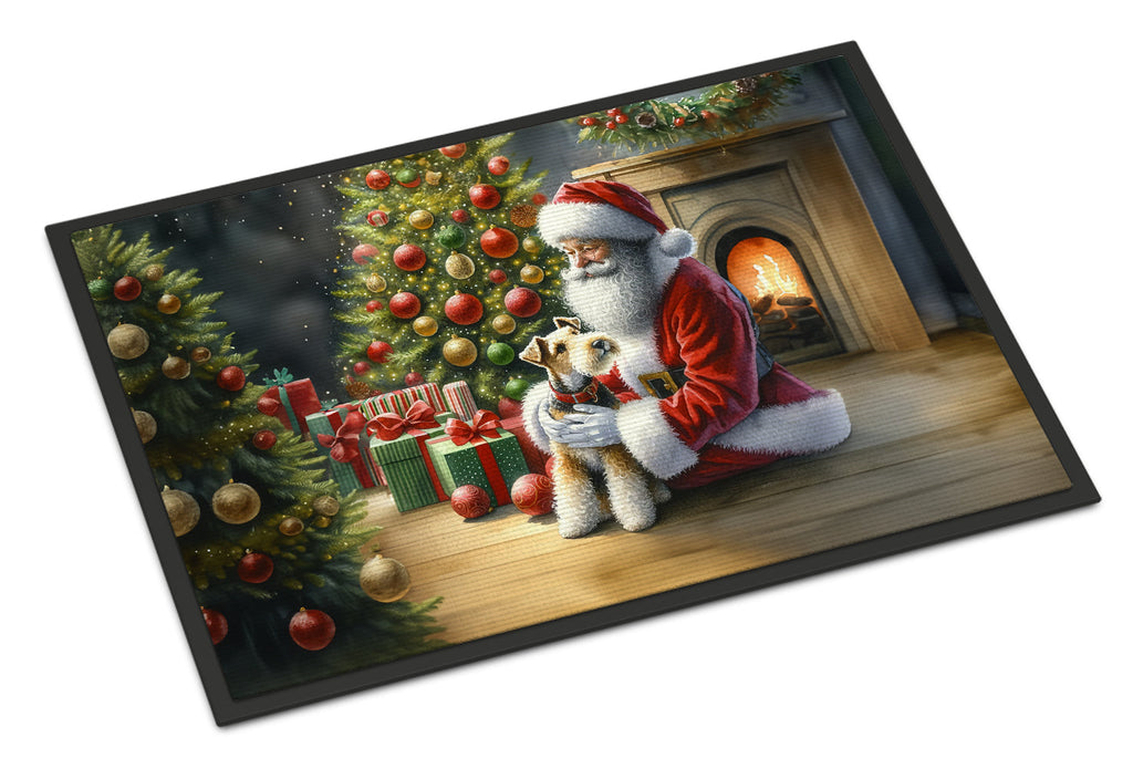 Fox Terrier and Santa Claus Doormat