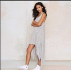 Sleeveless V-Neck Loose Irregular Dress