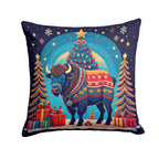 Buffalo Christmas Throw Pillow