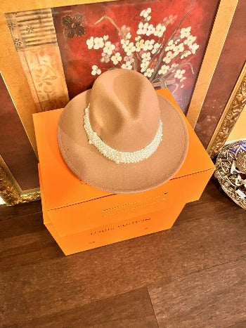 Wool Jazz Fedora Hats | Embroidered Cap