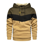 Men's Casual Sports Panel Hooded Pullover Sweatshirt | Streetwear
