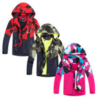Children's Colorblock Fleece Zipper Cardigan Jacket