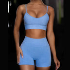 Women's Yoga Vest and Shorts Set