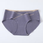 Plus Size Seamless Cotton Maternity Belly Panties