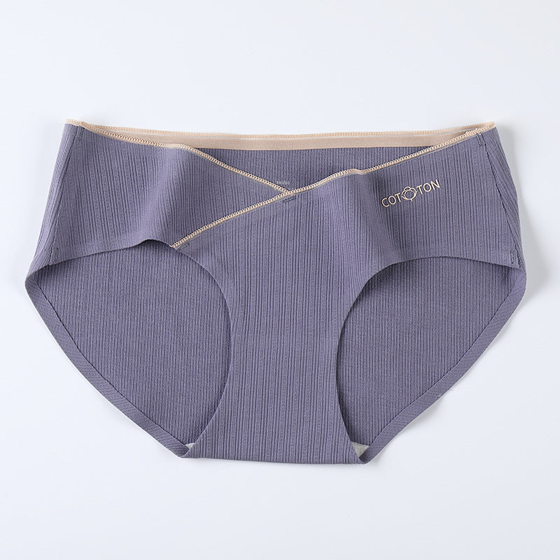 Plus Size Seamless Cotton Maternity Belly Panties