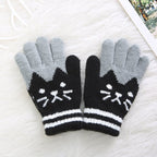 Children's Gloves with Cat Design