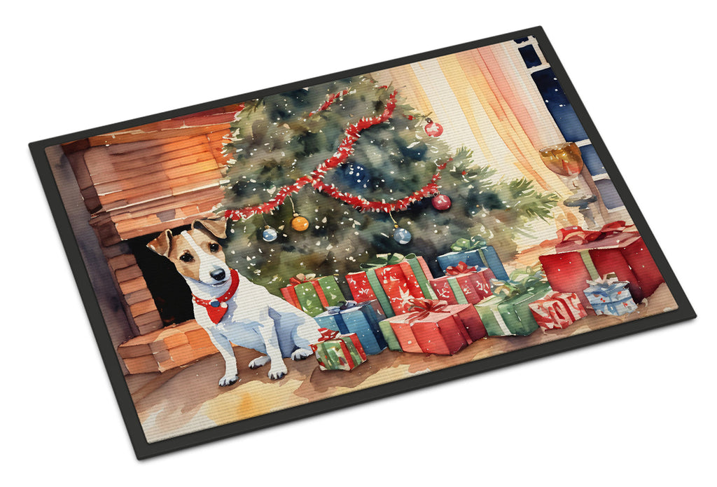 Jack Russell Terrier Cozy Christmas Doormat