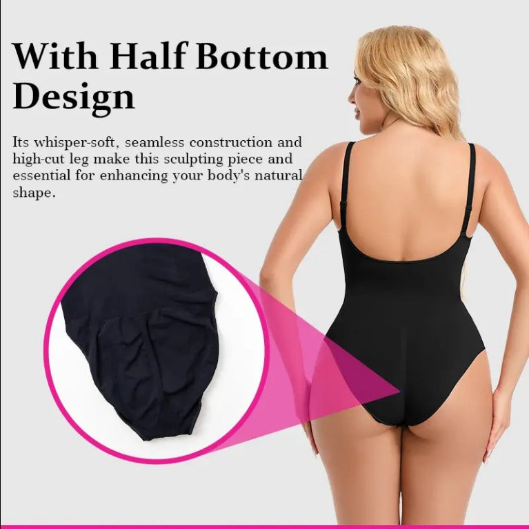 Seamless One-Piece Shapewear Bodysuit for Women