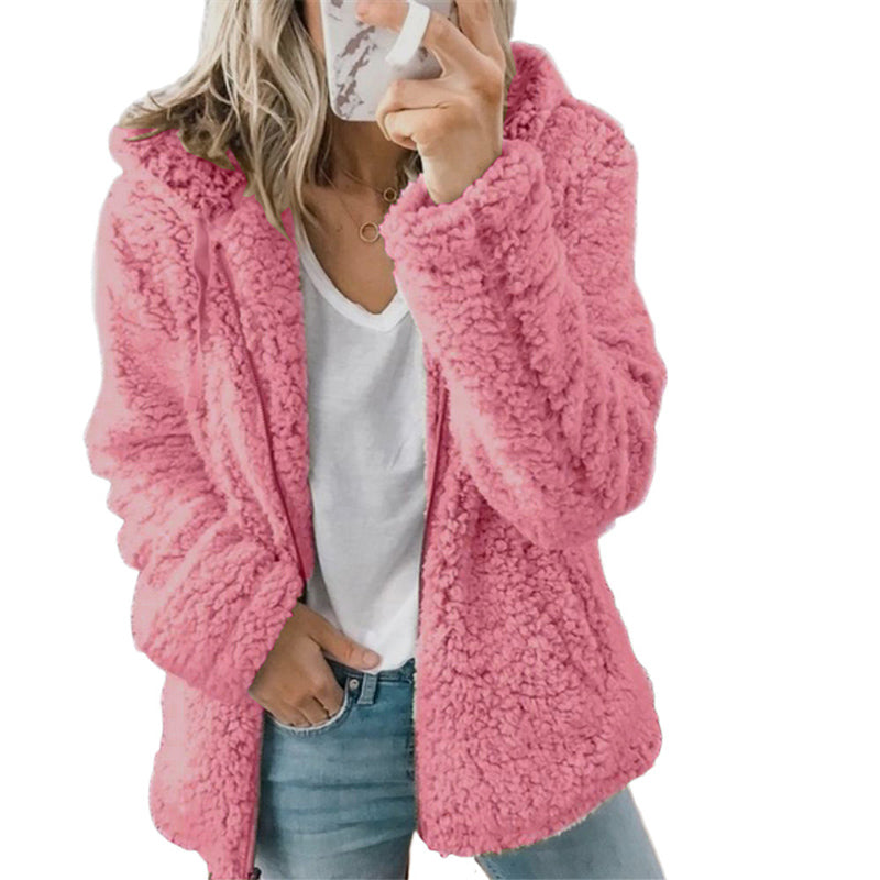 Women's Plus Size Fleece Hoodie Cardigan for Winter | Streetwear