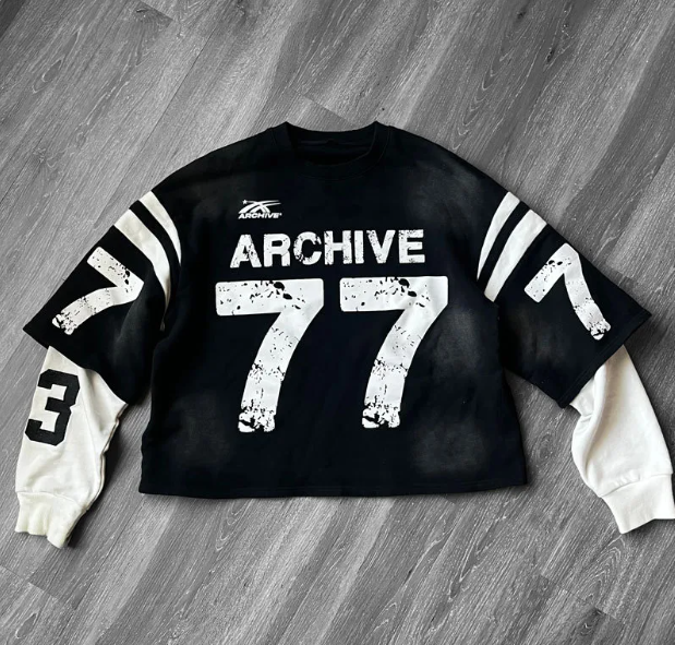 Digital Printing L Hooded Pocket Pullover Sweater | Streetwear