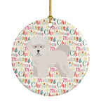 Bichon Frise #2 Merry Christmas Ceramic Ornament