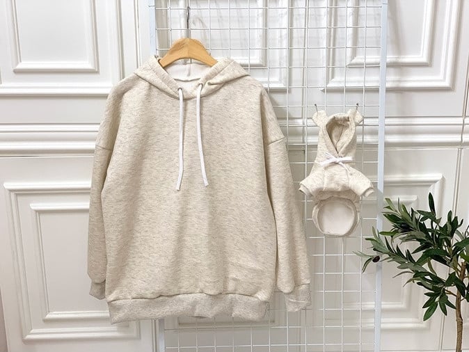 Cute Bear Ear Pet Hooded Sweater for Parent-Child