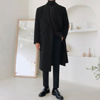 Men's Woolen Coat - British Style Winter Windbreaker