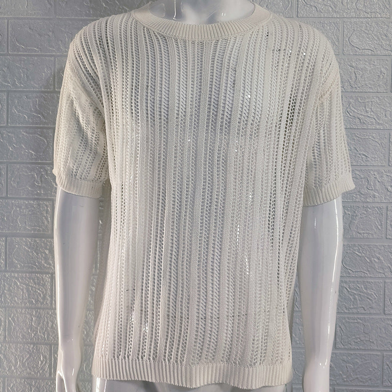 Men's Slim Fit Thin Sweater - European and American Style
