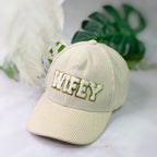 Wifey Corduroy Ball Cap | Embroidered Cap