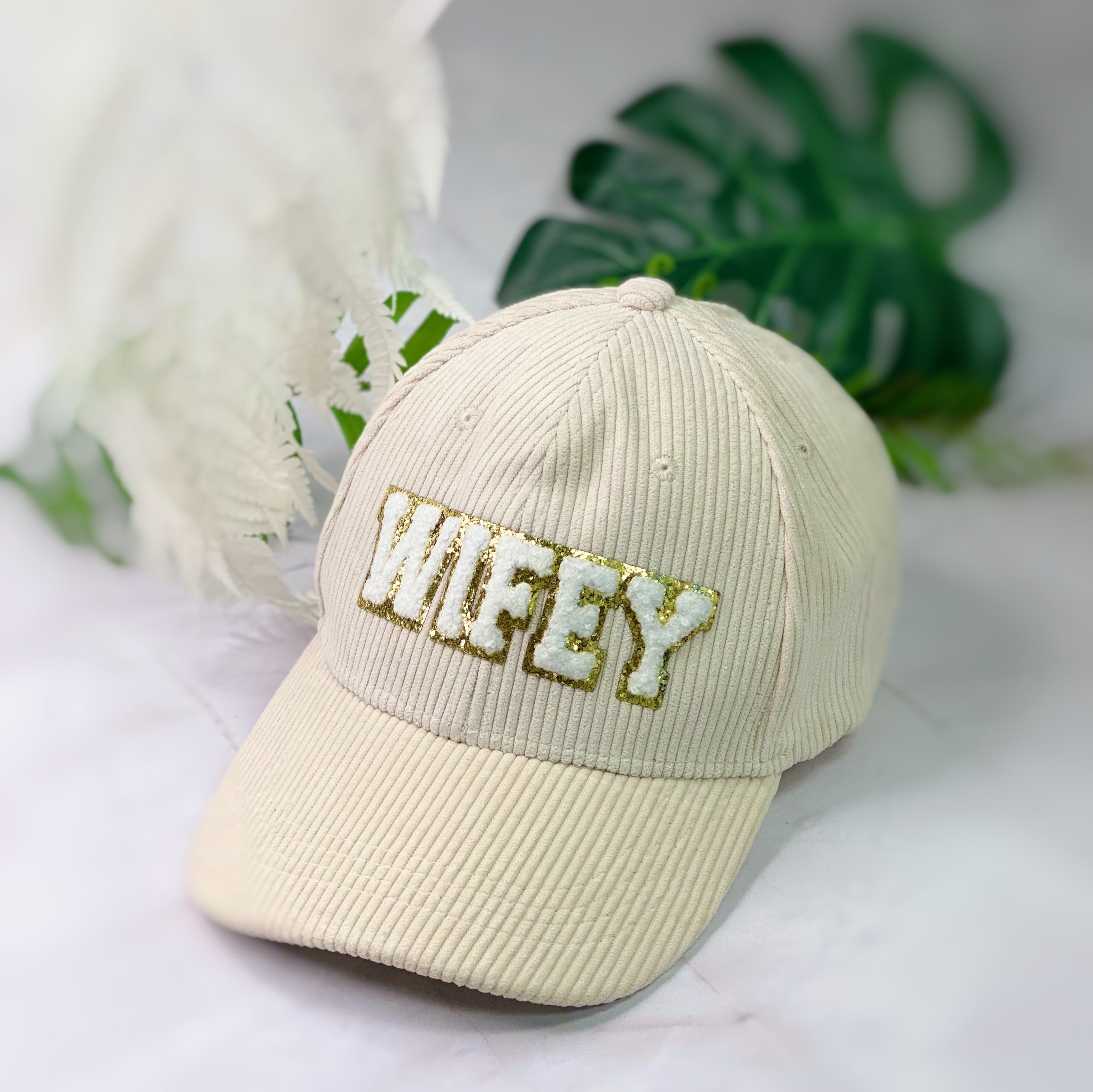 Wifey Corduroy Ball Cap | Embroidered Cap