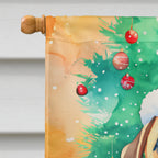Bullmastiff Christmas House Flag