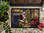 Basenji and Santa Claus Doormat