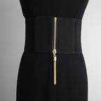 Women's Versatile Wide Dress with Belt for Summer Fashion