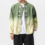Chinese Style Gradient Washed Vintage Jacket