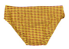 Men's Striped Wave Swim Briefs