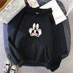 Korean Couple's Hoodie with Thickened Print for Winter | Streetwear