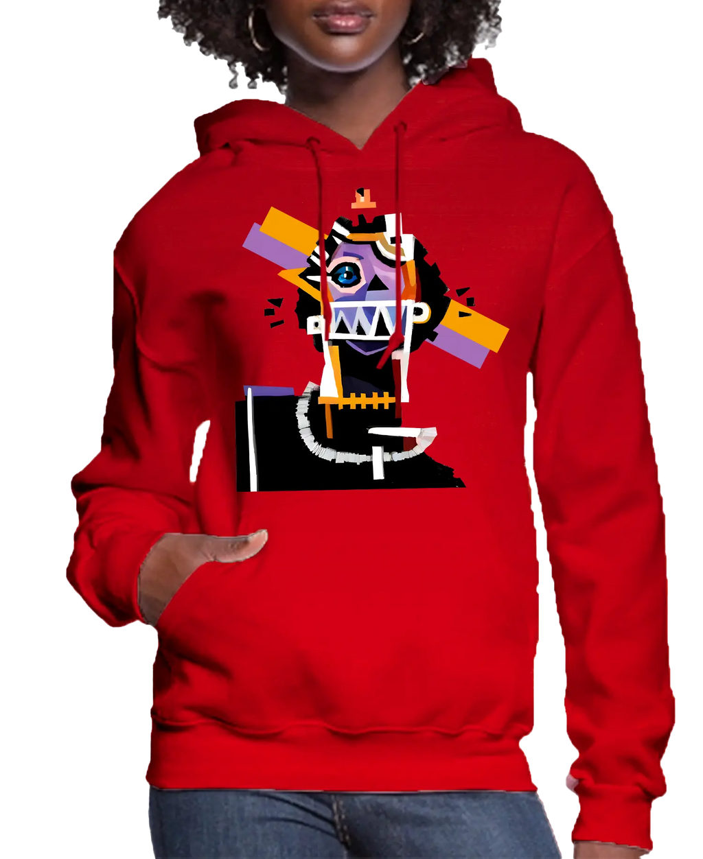 Neocubism Artwork Women’s Hoodie | Streetwear