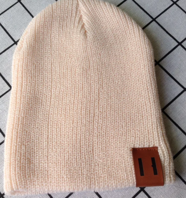 Parent-child wool hat warm hat knitted hat | Embroidered Cap