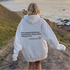 "Dear Person Behind Me Hoodie - Women's Fashion Print" | Streetwear