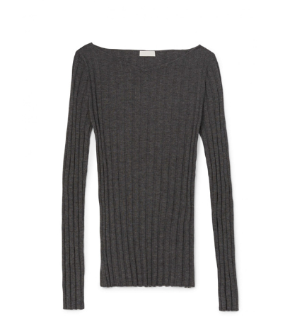 B-TOTO Women's Knit Bottom Shirt - Casual Slim Pullover | Streetwear