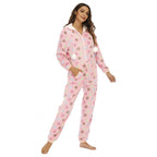 Ladies Flannel Christmas Halloween Onesie Pajamas