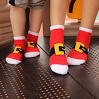 Cute Coral Fleece Kids' Christmas Socks for Boys & Girls