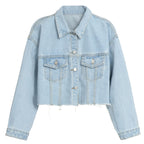 European American High Waist Cardigan All-match Top