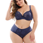 Plus Size Lace Bra Set for Women - Sexy Lingerie Set