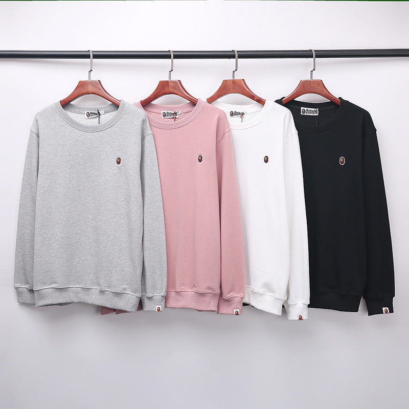 Japanese Trendy Brand Round Neck Embroidered Sweater