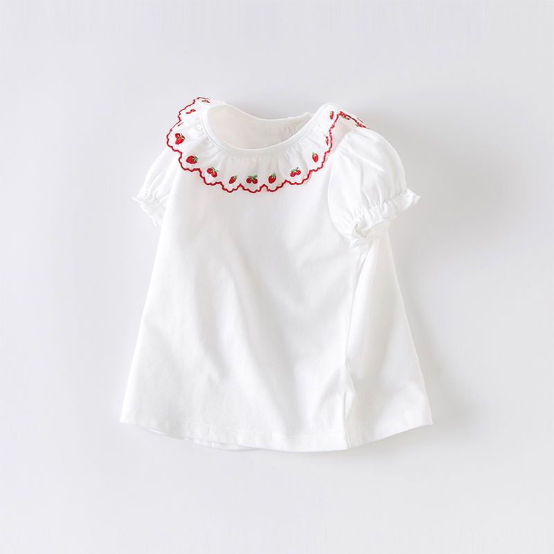 Fashionable Half Sleeve Cotton Dress for Girls