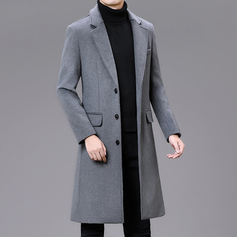 Men's Casual Plus Cotton Long Coat