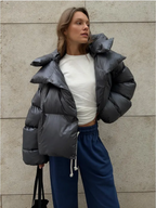 Elegant Women's Lightweight Cotton-Padded Jacket