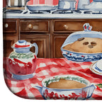 Pug Christmas Cookies Dish Drying Mat