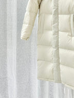 Long Down Jacket with Adjustable Hem - Winter 2023