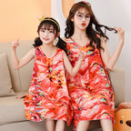 2024 New Style Mother-Daughter Cotton Sleep Dress