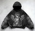 Hooded Printed Hip Hop Y2G Streetwear Sweatshirt | Streetwear