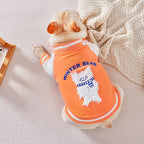 Small Dog Baseball Suit Cardigan Coat for Teddy Bugs