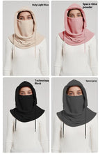 Women's Winter Scarf Mask Integrated Warm Hat | Embroidered Cap