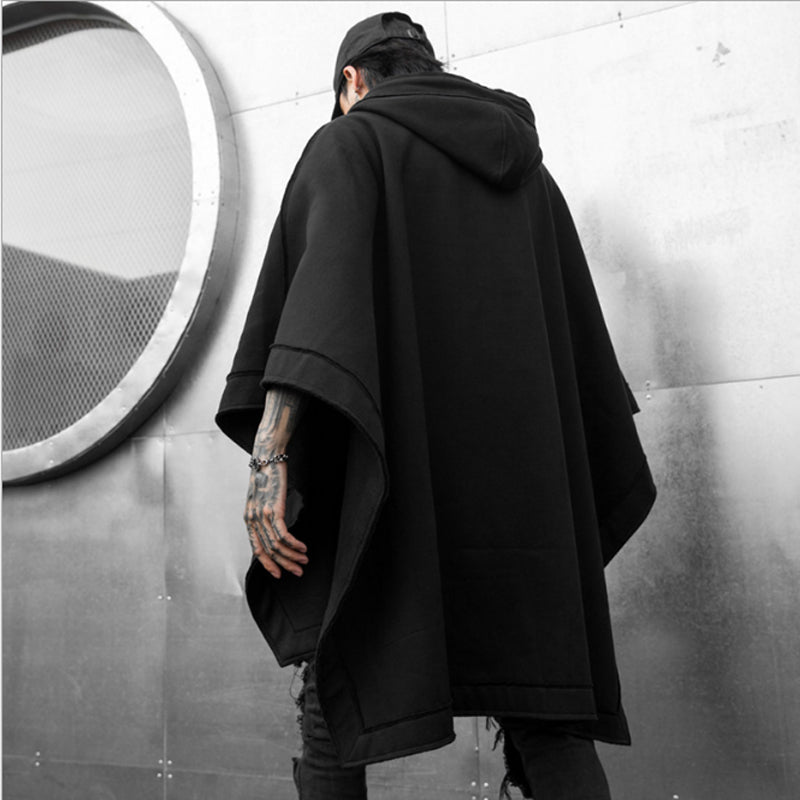 Autumn Winter Men's Loose Batwing Hoodie Coat | Streetwear