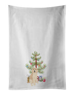 Doodle Fawn #2 Christmas Kitchen Towel Set of 2