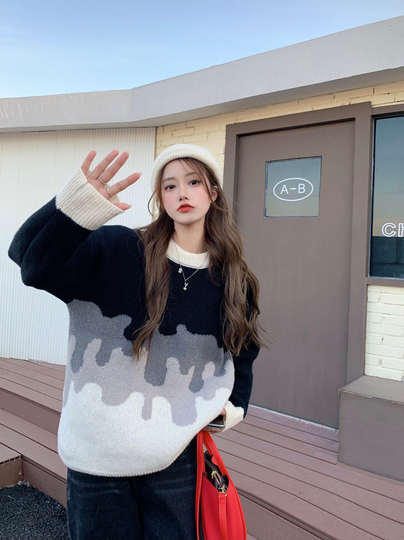 New Women's Loose Thick Knit Sweater