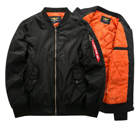 2021 Men's Casual Plus Size Bomber Jacket