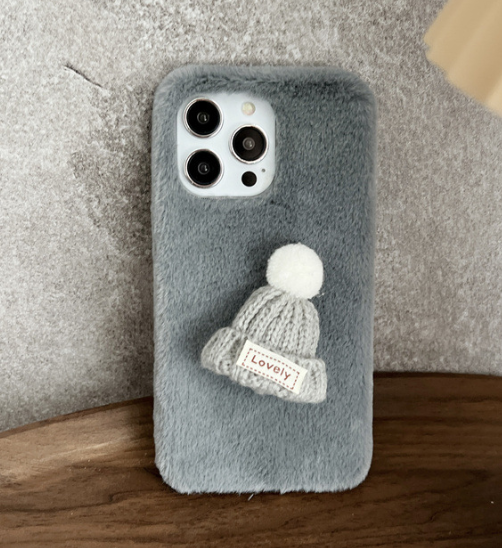 Plush Hat, Phone Case, Christmas Hat | Embroidered Cap